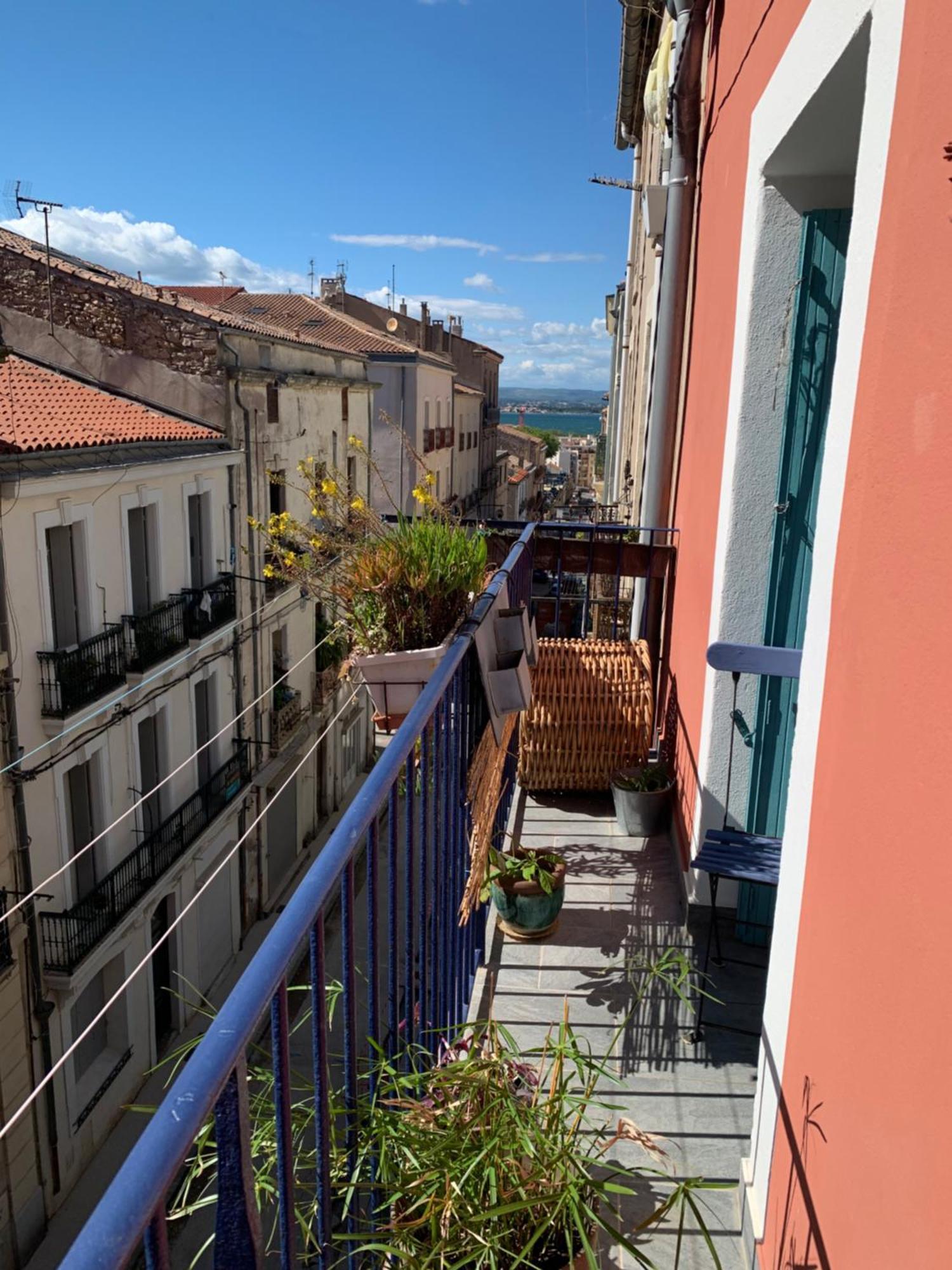 Appart Central A Sete Avec Balcon Exterior photo