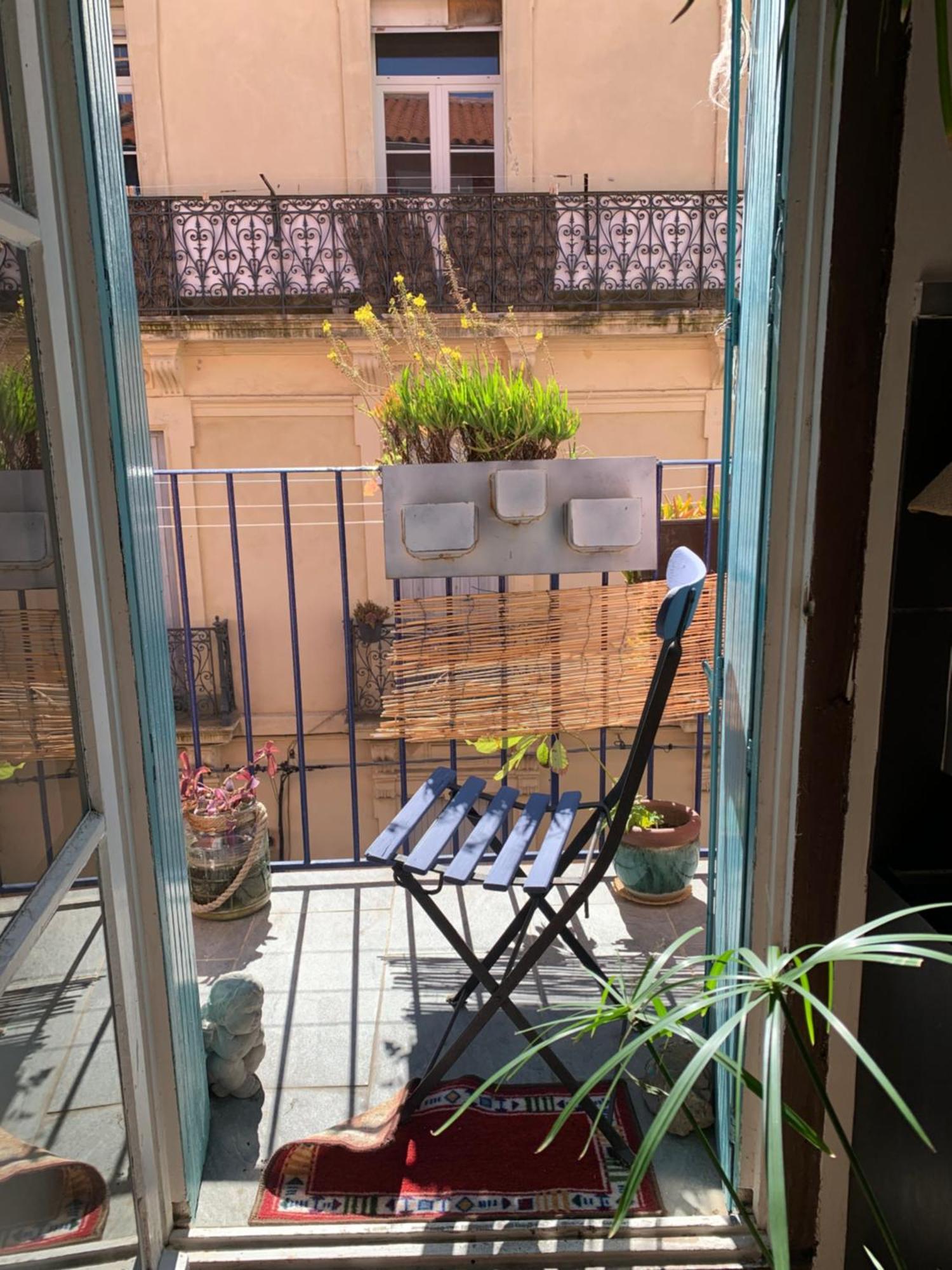 Appart Central A Sete Avec Balcon Exterior photo