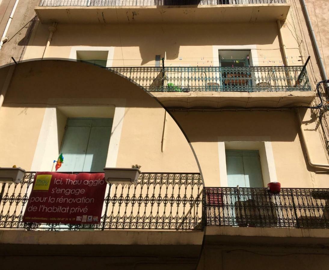 Appart Central A Sete Avec Balcon Exterior photo